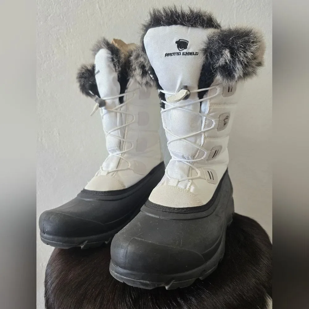 Arctic Shield Womens Size 11 Waterproof Insulated Faux Fur Winter Snow Boots